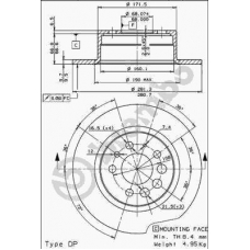 08.3441.24 BREMBO Тормозной диск