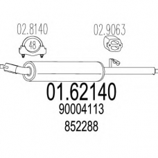 01.62140 MTS Глушитель выхлопных газов конечный