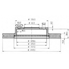 BDC3591 QUINTON HAZELL Тормозной диск