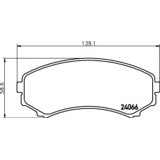 8DB 355 011-201 HELLA PAGID Комплект тормозных колодок, дисковый тормоз