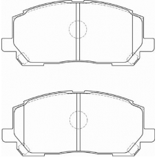 FD7259A NECTO Комплект тормозных колодок, дисковый тормоз