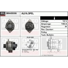 DRA0036 DELCO REMY Генератор