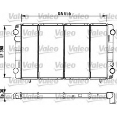 730944 VALEO Радиатор, охлаждение двигателя