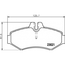 8DB 355 008-651 HELLA PAGID Комплект тормозных колодок, дисковый тормоз