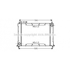 AU2119 Prasco Радиатор, охлаждение двигателя