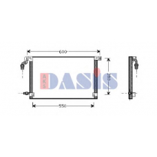 062360N AKS DASIS Конденсатор, кондиционер