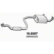 16.6007 ASSO Средний глушитель выхлопных газов