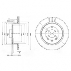 BG3542 DELPHI Тормозной диск