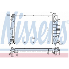 64037A NISSENS Радиатор, охлаждение двигателя