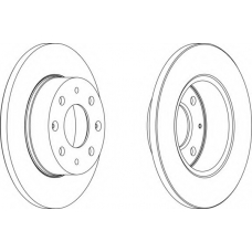 DDF112 FERODO Тормозной диск