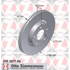 370.3077.00 ZIMMERMANN Тормозной диск