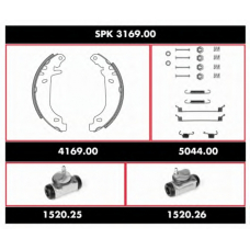 SPK 3169.00 REMSA Комплект тормозов, барабанный тормозной механизм