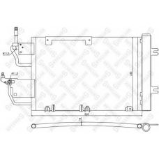 10-45173-SX STELLOX Конденсатор, кондиционер