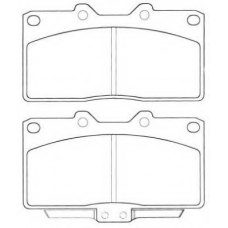 ASN-2044 AISIN Комплект тормозных колодок, дисковый тормоз