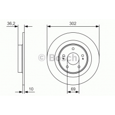 0 986 479 B04 BOSCH Тормозной диск