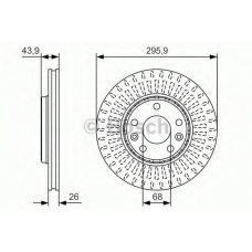 0 986 479 S93 BOSCH Тормозной диск