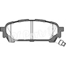 IBR-1705 IPS Parts Комплект тормозных колодок, дисковый тормоз