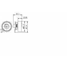 TKR 9106 TIMKEN Натяжной ролик, ремень грм