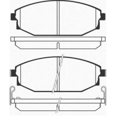 J PA-H01AF JAPANPARTS Комплект тормозных колодок, дисковый тормоз