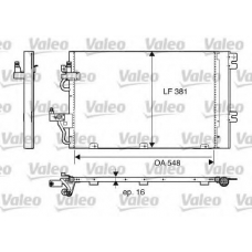 817839 VALEO Конденсатор, кондиционер