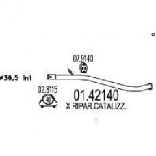 01.42140 MTS Труба выхлопного газа