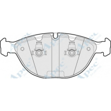 PAD1232 APEC Комплект тормозных колодок, дисковый тормоз