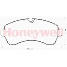 573509B BENDIX Комплект тормозных колодок, дисковый тормоз