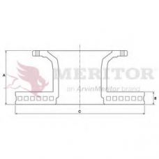 MBR5044 MERITOR Тормозной диск