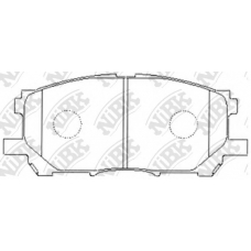 PN1497 NiBK Комплект тормозных колодок, дисковый тормоз