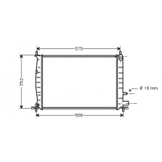 FD2220 AVA Радиатор, охлаждение двигателя