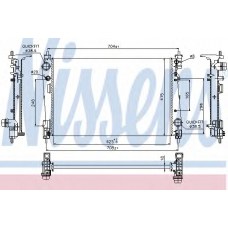 617864 NISSENS Радиатор, охлаждение двигателя