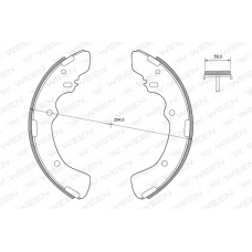 152-2364 WEEN Комплект тормозных колодок