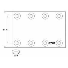 17347 TEXTAR Тормозные колодки, барабанный тормоз