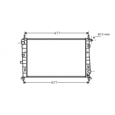 FD2196 AVA Радиатор, охлаждение двигателя