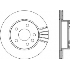 BDA1704.20 OPEN PARTS Тормозной диск