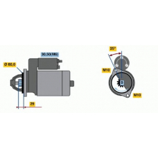 0 001 115 005 BOSCH Стартер