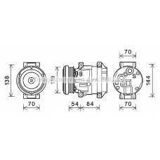 CTK055 AVA Компрессор, кондиционер