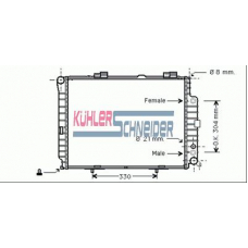 0305901 KUHLER SCHNEIDER Радиатор, охлаждение двигател