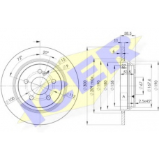 78BD3055-2 ICER Тормозной диск