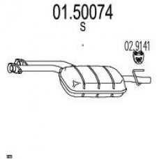 01.50074 MTS Средний глушитель выхлопных газов