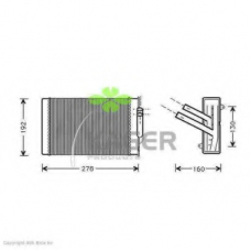 32-0229 KAGER Теплообменник, отопление салона