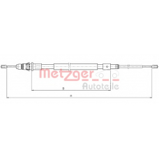 10.4717 METZGER Трос, стояночная тормозная система
