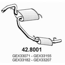 42.8001 ASSO Средний / конечный глушитель ог