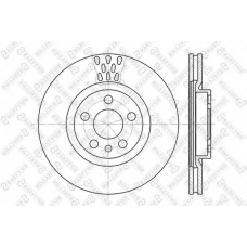 6020-9942V-SX STELLOX Тормозной диск