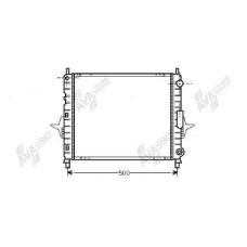 43002167 VAN WEZEL Радиатор, охлаждение двигателя