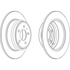 DDF552C-1 FERODO Тормозной диск
