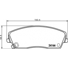 8DB 355 011-901 HELLA PAGID Комплект тормозных колодок, дисковый тормоз