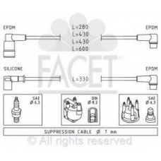 4.8417 FACET Комплект проводов зажигания