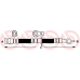 T 83 016 BREMBO Тормозной шланг