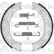 S 50 510 BREMBO Комплект тормозных колодок, стояночная тормозная с